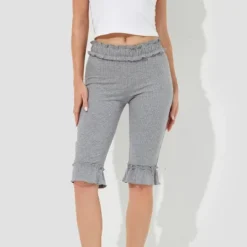 Women's High-Rise Ruffle Slim Leg Capri Tights - Wild Fable™ Heather Gray 9 Women's High-Rise Ruffle Slim Leg Capri Tights - Wild Fable™ Heather Gray -Thredup Fashion Shop GUEST aabc9825 a777 426b a946 82df238d2da8