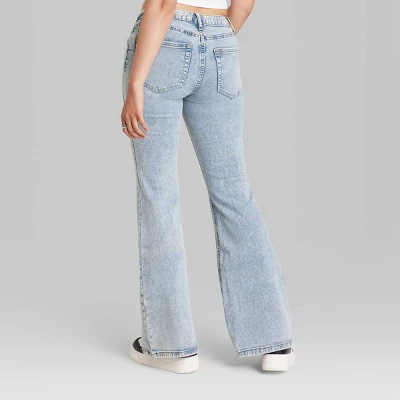 Women's High-Rise Flare Jeans - Wild Fable™ Light Wash 4 Women's High-Rise Flare Jeans - Wild Fable™ Light Wash - Image 2