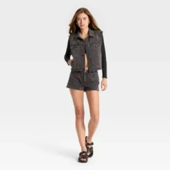 Women's Denim Oversized Trucker Vest - Wild Fable™ Black Wash 8 Women's Denim Oversized Trucker Vest - Wild Fable™ Black Wash -Thredup Fashion Shop GUEST acacfb2d 75fe 4398 afae ad9bcb7a53e9