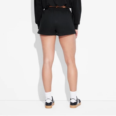 Women's High-Rise Fleece Shorts - Wild Fable™ 4 Women's High-Rise Fleece Shorts - Wild Fable™ - Image 2