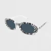 Zebra Printed Plastic Oval Sunglasses- Wild Fable™ White 1 Zebra Printed Plastic Oval Sunglasses- Wild Fable™ White -Thredup Fashion Shop GUEST af552e51 6858 4cc8 807c 8e65e74f5af3