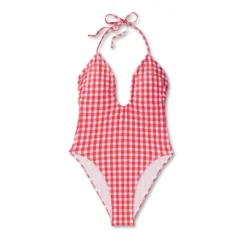 Women's Keyhole Cross Front Halter Ultra High Leg Cheeky One Piece Swimsuit - Wild Fable™ Red 11 Women's Keyhole Cross Front Halter Ultra High Leg Cheeky One Piece Swimsuit - Wild Fable™ Red -Thredup Fashion Shop GUEST b00e1232 b965 4262 99b6 a43a683fd5a6