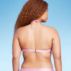 Women's Cinch-Front Halter Bandeau Bikini Top - Wild Fable™ Shiny Pink 13 Women's Cinch-Front Halter Bandeau Bikini Top - Wild Fable™ Shiny Pink -Thredup Fashion Shop GUEST b361a282 7b28 40ec 8e31 dd33dabaa508