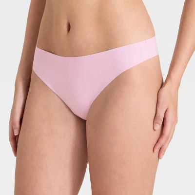 Women's 3pk Invisible Edge Thong Underwear - Wild Fable™ 3 Women's 3pk Invisible Edge Thong Underwear - Wild Fable™