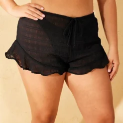 Women's Textured Chiffon Ruffle Hem Cover Up Shorts - Wild Fable™ -Thredup Fashion Shop GUEST b5e10dda 44af 4651 b6c1 1e1dd2c485cf