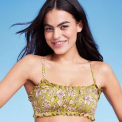 Women's Ruffle Detail Bralette Bikini Top - Wild Fable™ -Thredup Fashion Shop GUEST b61ebe73 91ec 4eef ae8c a7bb6cd97c2a