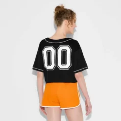 Women's Game Day Cropped Elbow Sleeve V-Neck Athletic Jersey - Wild Fable™ -Thredup Fashion Shop GUEST b8ca7224 7032 4c67 9ccd 18c104d30d5c