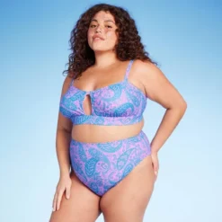 Women's Paisley Print High Waist Medium Coverage High Leg Bikini Bottom - Wild Fable™ Blue/Pink 6 Women's Paisley Print High Waist Medium Coverage High Leg Bikini Bottom - Wild Fable™ Blue/Pink -Thredup Fashion Shop GUEST b9846f5c 5041 4214 bc72 74a5af14588a