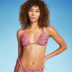 Women's Crochet Trim Triangle Bikini Top - Wild Fable™ Pink Floral Print 15 Women's Crochet Trim Triangle Bikini Top - Wild Fable™ Pink Floral Print -Thredup Fashion Shop GUEST bbc6ad14 4d6a 433d a596 a1322750789c