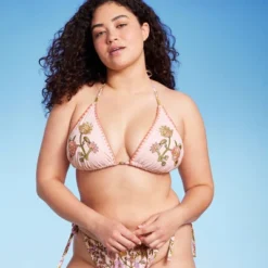 Women's Embroidered Detail Triangle Bikini Top - Wild Fable™ Multi Floral Print 11 Women's Embroidered Detail Triangle Bikini Top - Wild Fable™ Multi Floral Print -Thredup Fashion Shop GUEST bbe5b68f 1e5d 491d 9195 36be47fc09e7
