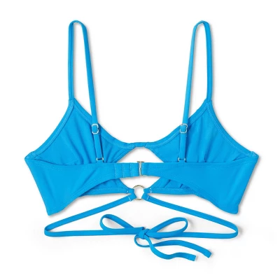 Women's Star Cup Strappy Bikini Top - Wild Fable™ Blue 8 Women's Star Cup Strappy Bikini Top - Wild Fable™ Blue - Image 6