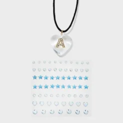 Acrylic Heart With Face Gems Pendant Necklace - Wild Fable™ Clear/Black -Thredup Fashion Shop GUEST c032d99b 3eba 44b6 85ad 02cdde377fb0