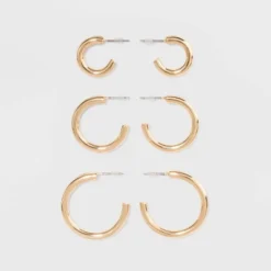 Open Graduated Size Hoop Earring Set 3ct - Wild Fable™ Gold: Nickel-Free Metal, Post Closure 5 Open Graduated Size Hoop Earring Set 3ct - Wild Fable™ Gold: Nickel-Free Metal, Post Closure -Thredup Fashion Shop GUEST c0b1aa19 e2a1 484b beb0 49e148218f01