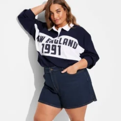 Women's Foundational Curvy Heritage Denim Shorts - Wild Fable™ Dark Wash 9 Women's Foundational Curvy Heritage Denim Shorts - Wild Fable™ Dark Wash -Thredup Fashion Shop GUEST c22e0145 ac35 4f17 b785 69f13b1f97b4