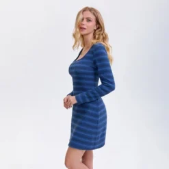 Women's Long Sleeve Mini Dress - Wild Fable™ Royal Blue Striped -Thredup Fashion Shop GUEST c9062898 fc39 436e b4c0 66c99099a477