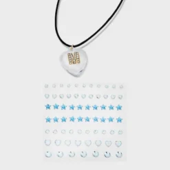 Acrylic Heart With Face Gems Pendant Necklace - Wild Fable™ Clear/Black -Thredup Fashion Shop GUEST ca1856fc d188 45a5 8ceb 68e20f39b176