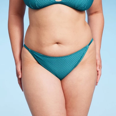 Women's Crochet Overlay Extra Cheeky Bikini Bottom - Wild Fable™ Green 9 Women's Crochet Overlay Extra Cheeky Bikini Bottom - Wild Fable™ Green - Image 7