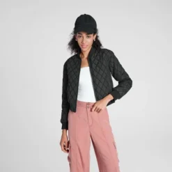 Women's Quilted Bomber Jacket - Wild Fable™ 12 Women's Quilted Bomber Jacket - Wild Fable™ -Thredup Fashion Shop GUEST ce6f0f2f 3448 45b0 8a2b fc1fab9bbef6