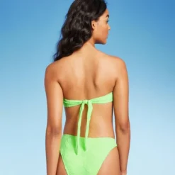 Women's Terry Textured U-Neck Multi-Way Bralette Bikini Top - Wild Fable™ Tropical Green -Thredup Fashion Shop GUEST cf31af9c 1f9c 4572 8eba d164fc67e9a9