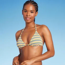 Women's Ribbed Triangle Bikini Top - Wild Fable™ Blue/Green/Pink Striped 8 Women's Ribbed Triangle Bikini Top - Wild Fable™ Blue/Green/Pink Striped -Thredup Fashion Shop GUEST d3ef2998 fc07 4f0d b6d2 0571a54da98a