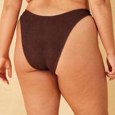 Women's Pucker Textured Mid-Rise Ultra High Leg Super Cheeky Bikini Bottom - Wild Fable™ 6 Women's Pucker Textured Mid-Rise Ultra High Leg Super Cheeky Bikini Bottom - Wild Fable™ - Image 4