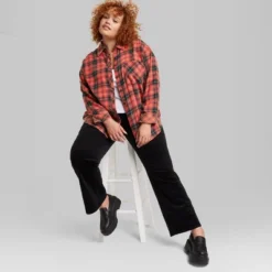 Women's Oversized Button-Down Flannel Shirt - Wild Fable™ Plaid -Thredup Fashion Shop GUEST de06bc66 8b20 48d2 8837 4185e5f7d51a