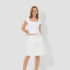 Women's Convertible Smocked Babydoll Top - Wild Fable™ White -Thredup Fashion Shop GUEST debe08c1 c7ed 43ba aed4 b2ad32bbd984