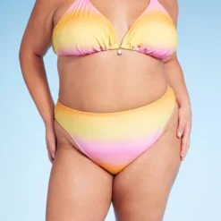 Women's Low-Rise Cheeky High Leg Bikini Bottom - Wild Fable™ Pink/Yellow Ombre Print 7 Women's Low-Rise Cheeky High Leg Bikini Bottom - Wild Fable™ Pink/Yellow Ombre Print -Thredup Fashion Shop GUEST df900d55 2cab 49f1 9208 dd03606f92eb