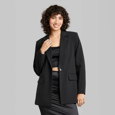 Women's Oversized Blazer - Wild Fable™ 3 Women's Oversized Blazer - Wild Fable™