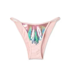 Women's Ombre Sequin Ultra High Leg Extra Cheeky Bikini Bottom - Wild Fable™ Multi -Thredup Fashion Shop GUEST e469780d 6a64 4409 8384 a5f602818a9e
