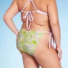 Women's Reversible Side-Tie Extra High Leg Cheeky Bikini Bottom - Wild Fable™ Green Floral Print/Purple Gingham Print -Thredup Fashion Shop GUEST e5348ff3 9c6b 45ac b4f9 a4744f26d0fe