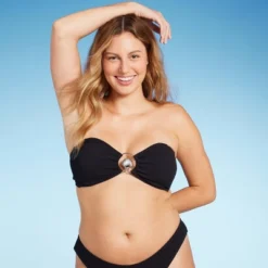 Women's Pucker Textured Center Front Shell Detail Bandeau Bikini Top - Wild Fable™ -Thredup Fashion Shop GUEST ea528eff aa69 47e0 b0c3 3b7c170bd43d