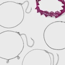 Lace Heart And Rose Cross Choker Necklace Set 5pc - Wild Fable™ Silver 5 Lace Heart And Rose Cross Choker Necklace Set 5pc - Wild Fable™ Silver -Thredup Fashion Shop GUEST ee600d60 5541 4fbf 9b81 e2d6d0a9b6f7