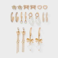 Bow Butterfly And Faux Pearl Earring Set 9pc - Wild Fable™ Gold 7 Bow Butterfly And Faux Pearl Earring Set 9pc - Wild Fable™ Gold -Thredup Fashion Shop GUEST ef3eb79b 00a4 485e ad4e 4c5cc0f2594e