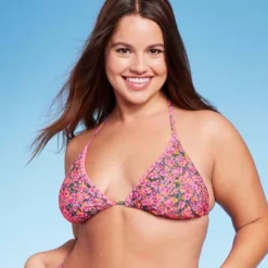 Women's Crochet Trim Triangle Bikini Top - Wild Fable™ Pink Floral Print 11 Women's Crochet Trim Triangle Bikini Top - Wild Fable™ Pink Floral Print -Thredup Fashion Shop GUEST ef63c56e 5c35 45e9 9007 3f4fe89e2563