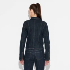 Women's Seamed Denim Moto Jacket - Wild Fable™ Dark Wash -Thredup Fashion Shop GUEST f0f962ca b1dd 435a ad54 6797b058a49e