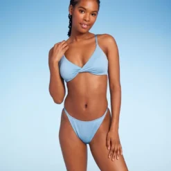 Women's Low-Rise Cheeky High Leg Bikini Bottom - Wild Fable™ Blue Lurex -Thredup Fashion Shop GUEST f3940934 cff5 4ff3 96eb c04dd5352737