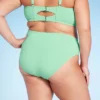 Women's Mid-Rise High Leg Cheeky Lurex Bikini Bottom - Wild Fable™ Mint Green 2 Women's Mid-Rise High Leg Cheeky Lurex Bikini Bottom - Wild Fable™ Mint Green -Thredup Fashion Shop GUEST f65961ba 34b2 4402 a898 c889acff029a