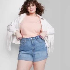 Women's Super-High Rise Rolled Cuff Jean Shorts - Wild Fable™ -Thredup Fashion Shop GUEST f6664bc2 743e 40e9 9491 48de8e30e391