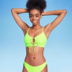 Women's Lace-Up Longline Bikini Top - Wild Fable™ Neon Green -Thredup Fashion Shop GUEST f9fcfbe4 6614 4935 8025 c3c0969c709c