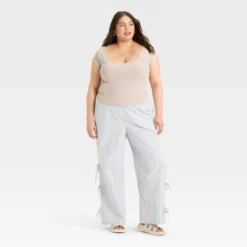 Women's Short Sleeve Double V-Neck Ribbed T-Shirt - Wild Fable™ -Thredup Fashion Shop GUEST fbdc1b0f d741 4983 a638 220e6ed3e151