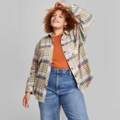 Women's Oversized Button-Down Flannel Shirt - Wild Fable™ Plaid -Thredup Fashion Shop GUEST fe98b6ae 1954 4974 a405 cee663c19945