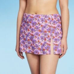 Women's Side-Slit Skirt Swimsuit Cover Up - Wild Fable™ Purple Floral Print 10 Women's Side-Slit Skirt Swimsuit Cover Up - Wild Fable™ Purple Floral Print -Thredup Fashion Shop GUEST fe99e684 895a 494d aeaa 0b3c5212dbec